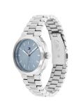 Blue Blue Dial Silver Bracelet Watch  Women