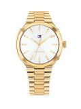 White Ionic Gold-Plated White Dial Bracelet Watch  Women