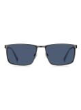 Grey Matte Rectangular Sunglasses  Men