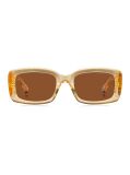Orange Logo Plaque Rectangular Sunglasses  Women