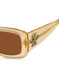 Orange Logo Plaque Rectangular Sunglasses  Women