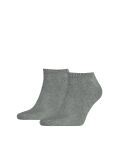 Grey 2-Pack Plain Trainer Socks  Men
