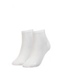 White 2-Pack Stretch Cotton Short Socks  Women