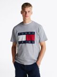 Grey Flag Badge Relaxed T-Shirt  Men