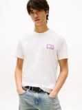 White Tonal Logo Slim T-Shirt  Men