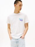 White Stack Logo Back Graphic T-Shirt  Men