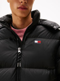 Black Water Repellent Ripstop Alaska Puffer Jacket  Men