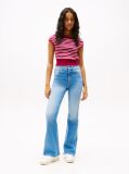 Denim Sylvia Ψηλόμεσο Τζιν Καμπάνα Με Ξεθωριασμένο Εφέ  Γυναίκες
