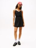 Black Spaghetti Strap Mini Dress  Women