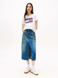 Denim Claire Utility Denim Midi Skirt  Women