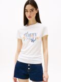 Beige Slim Fit Butterfly T-Shirt  Women