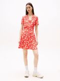 Multi Floral Print Slim Mini Dress  Women