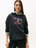 Black Crest Flag Hoodie  Women
