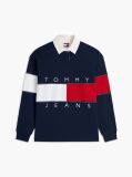 Μπλε Oversized Μπλούζα Πόλο Με Σημαία Tommy  Γυναίκες