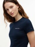 Μπλε T-Shirt Jersey Σε Στενή Γραμμή  Γυναίκες
