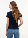Μπλε T-Shirt Jersey Σε Στενή Γραμμή  Γυναίκες