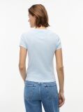 Μπλε T-Shirt Jersey Σε Στενή Γραμμή  Γυναίκες