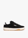 Black Suede Textured Midsole Trainers  Men
