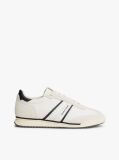 Beige Retro Serrated Trainers With Leather  Men