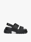Black Chunky Cleat Sandals  Women