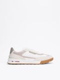 White Leather Cleat Classic Trainers  Men