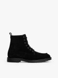 Black Cleat Suede Moc Toe Boots  Men