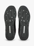 Black Signature Tape Trainers With Leather  Men
