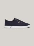 Blue Enamel Flag Canvas Trainers  Women
