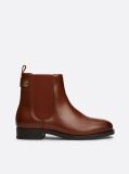 Brown Leather Stud Chelsea Boots  Women