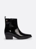 Black Leather Cowboy Boots  Women