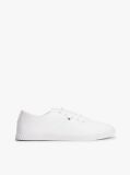 Άσπρο Sneakers Από Canvas Με Κεντητό Σημαιάκι  Γυναίκες