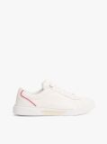 White Leather Court Trainers  Women