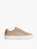 Μπεζ Δερμάτινα Sneakers Με Chunky Σόλα  Γυναίκες