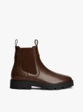 Brown Leather Chelsea Boots  Women