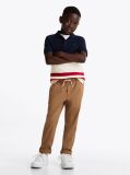 Khaki Lightweight Woven Drawstring Trousers  Boys