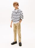 Beige Print Chinos  Boys