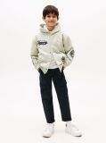 Blue Textured Straight Leg Cargo Trousers  Boys
