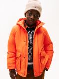 Orange Essential Logo Patch Hooded Parka  Boys