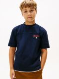 Blue Seasonal Texture Print Short Sleeve Tee  Boys