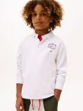 White Camp Tommy Multi Print Long Sleeve Polo  Boys