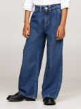 Blue Wide Leg Front Pleat Jeans  Girls