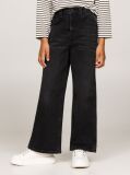 Black Wide Leg Black Faded Jeans  Girls