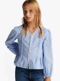 Multi Stripe Pleated Blouse  Girls
