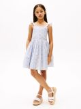 Multi Stripe Broderie Anglaise Sleeveless Dress  Girls