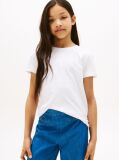 White Tonal Flag T-Shirt Short Sleeve  Girls