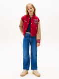 Blue Logo Embroidery Girlfriend Jeans  Girls