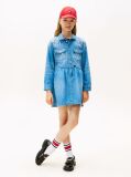 Blue Denim Long Sleeve Dress  Girls