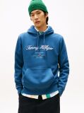 Μπλε Hoodie Με Λογότυπο  Άνδρες