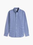 Μπλε Gingham Oxford Πουκάμισο Σε κανονική Γραμμή  Άνδρες