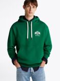 Green Logo Embroidery Hoody  Men